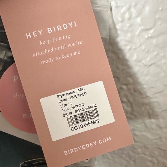 NWT Birdy Grey Ash Dress in Crepe Emerald - Picture 5 of 6